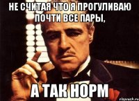 Не считая что я прогуливаю почти все пары, а так норм