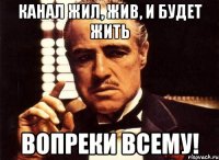 Канал жил, жив, и будет жить вопреки всему!