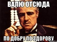 валю отсюда по добру по здорову