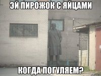 эй пирожок с яйцами когда погуляем?