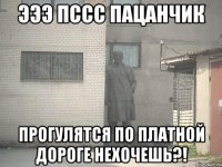 Эээ пссс пацанчик Прогулятся по платной дороге нехочешь?!