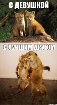 С девушкой С лучшим другом
