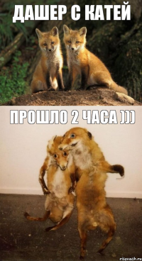 Дашер с Катей прошло 2 часа )))
