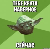 ТЕБЕ КРУТО НАВЕРНОЕ СЕЙЧАС