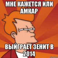 Мне кажется или Амкар выйграет зенит в 2014