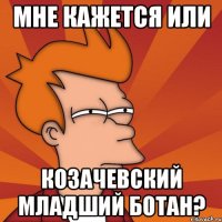 Мне кажется или Козачевский младший ботан?