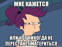 Мне кажется Или кот никогда не перестанет материться