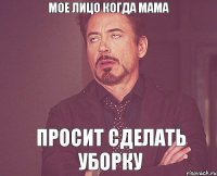 Мое лицо когда мама Просит сделать уборку