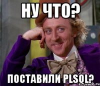 ну что? поставили PLSQL?