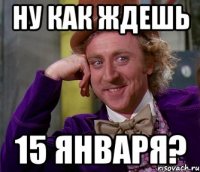 Ну как ждешь 15 января?