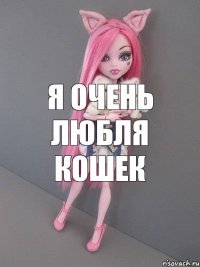 я очень любля кошек