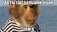 да ты ещё больший уёбок чем я