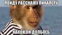 пойду расскажу пикаперу какой он долбоёб