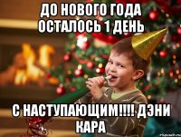 До Нового Года осталось 1 день С наступающим!!!! Дэни Кара