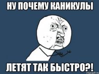 Ну почему каникулы Летят так быстро?!