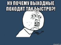 НУ ПОЧЕМУ ВЫХОДНЫЕ ПОХОДЯТ ТАК БЫСТРО?! 