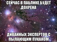 СЕЙЧАС В ПАБЛИКЕ БУДЕТ ДОХРЕНА ДИВАННЫХ ЭКСПЕРТОВ С ПЫЛАЮЩИМ ПУКАНОМ