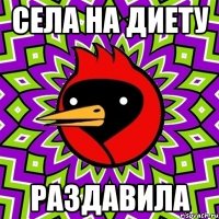 Села на диету раздавила
