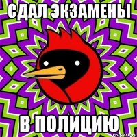 сдал экзамены в полицию