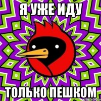 я уже иду только пешком