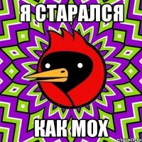 Я старался как мох
