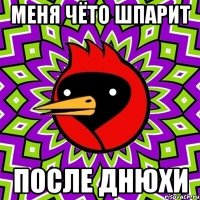 меня чёто шпарит после днюхи
