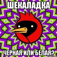 ШЕКАЛАДКА ЧЕРНАЯ ИЛИ БЕЛАЯ?