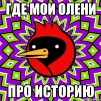 ГДЕ МОИ ОЛЕНИ ПРО ИСТОРИЮ