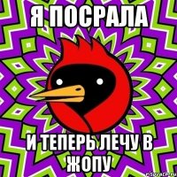 я посрала и теперь лечу в жопу