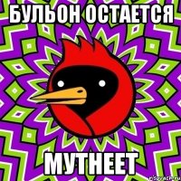 Бульон остается Мутнеет