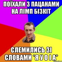 Поїхали з пацанами на ЛІМП БІЗКІТ Слемились зі словами *Я у о і а*