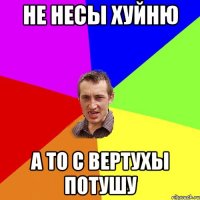 не несы хуйню а то с вертухы потушу