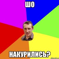 шо накурились?