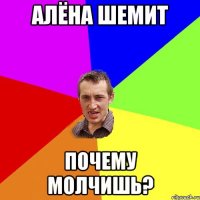 Алёна Шемит Почему молчишь?