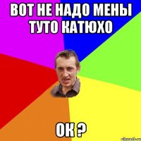 вот не надо мены туто катюхо ок ?