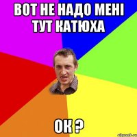 вот не надо мені тут катюха ок ?