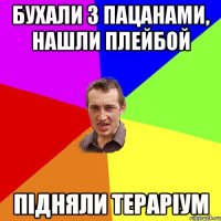 бухали з пацанами, нашли плейбой підняли тераріум