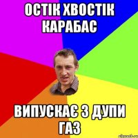 остік хвостік карабас випускає з дупи газ