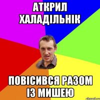 Аткрил халадільнік повісився разом із мишею