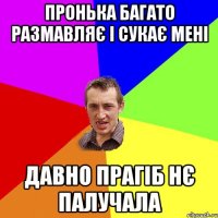 Пронька багато размавляє і сукає мені давно Прагіб нє палучала