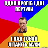 ОДИН ПРОГІБ І ДВІ ВЕРТУХИ І НАД ТОБОЙ ЛІТАЮТЬ МУХИ