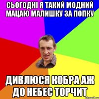 сьогодні я такий модний мацаю малишку за попку дивлюся кобра аж до небес торчит