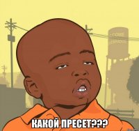  какой пресет???