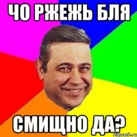 Чо ржежь бля смищно да?