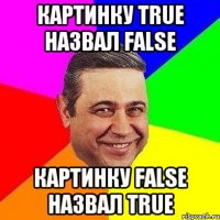 Картинку True назвал False Картинку False назвал True