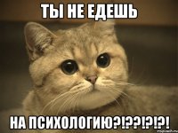 ТЫ НЕ ЕДЕШЬ НА ПСИХОЛОГИЮ?!??!?!?!