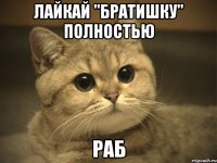 лайкай "братишку" полностью раб