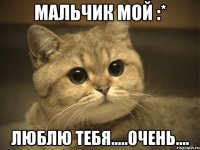 Мальчик мой :* Люблю тебя.....очень....