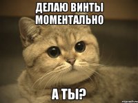 делаю винты моментально а ты?