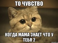 То чувство Когда мама знает что у тебя 2